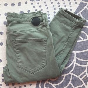 Stretchy Skinny Sage Green Pants